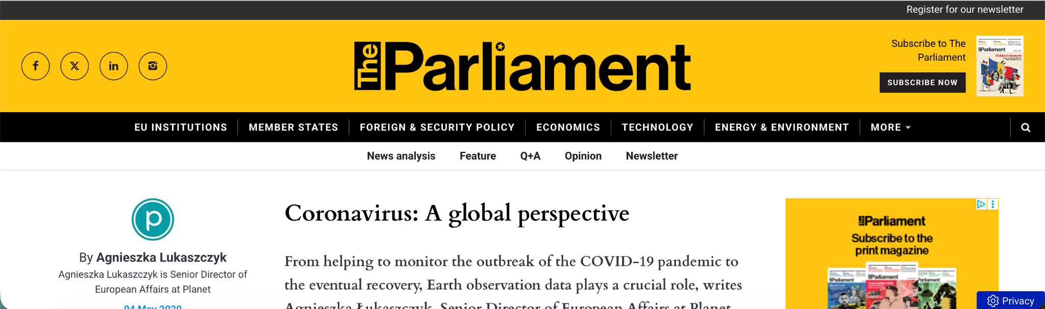 Read more about the article Coronavirus: A Global Perspective